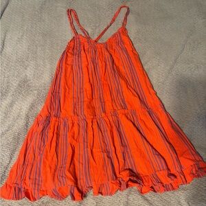 Orange and Purple Striped Sundress